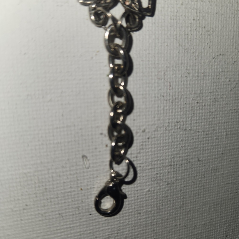 Celestial Sun Moon Link Bracelet Silver Tone Black Cabochon Boho Mystical - Picture 11 of 14